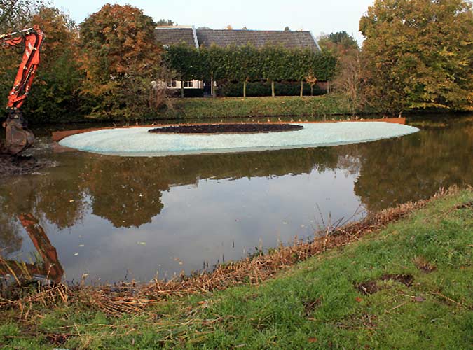 Tol Eiland te Vleuten (Utrecht) van Beeldend kunstenaar Paul De Kort - beelden uitgevoerd door Segno d'Arte