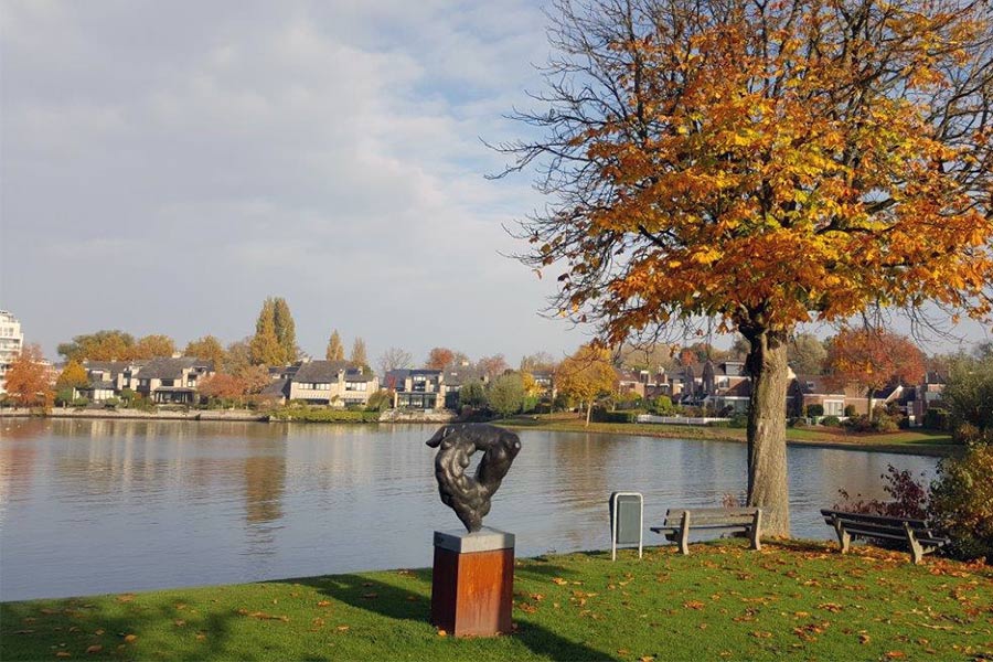 Marti de Greef - bronzen beeld - OPAM, beeldenpark Drechtoevers.